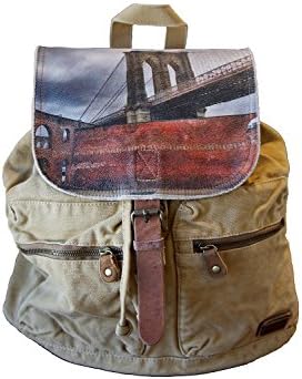 Studio Manhattan Waverly Backpack, Brooklyn Bridge Ruins Tan
