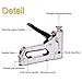 Staple Gun with Remover - 3 in 1 Heavy Duty Staple Nail Steel Gun Kit with 1800 Staples, Upholstery Stapler for Fixing Material, Decoration, Carpentry, Furniture, Doors and Windows