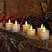 NONNO&ZGF Remote Flameless Candles, Votive Candles Set of 6 (H2 xD1.4) LED Tea Light Candles with Moving Flame