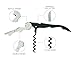 True TrueTap Pink Double Hinged Waiter’s Corkscrew, Stainless Steel Wine Key with Foil Cutter Small