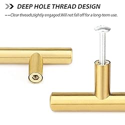 goldenwarm Brushed Brass Drawer Pulls Brass Cabinet