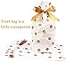 Zealax Treat Bags Gold Polka Dot Print Drawstring Plastic Candy Bags for Cookie Roasting Treat Buffet Gift Wrapping Goodies Package, 5.9 inch x 9.2 inch, 15Pcs