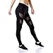 SOUTEAM Women's Mesh Workout Sports Pants Gym Yoga Leggings with Hidden Pocket