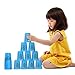 SEISSO Stack Cups, Stacking Cup Set Classic Stack Training Game Toys for Boys Girls Kids Stacking Cups with Carry Bag (12 Pack Blue)