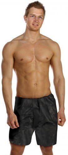Econogroup10 Boxer Shorts Disposable Black Mens Boxers for Spray Tan, Fake Tanning, Men Pants