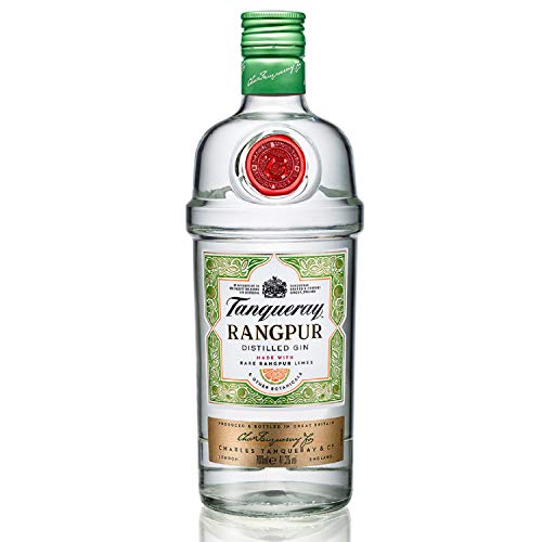 Tanqueray Rangpur Lime | Destillierter Gin | mit Zitrusfrische | aromatisiert | 5-fach destilliert auf englischem Boden | 41,3% vol | 700ml Einzelflasche