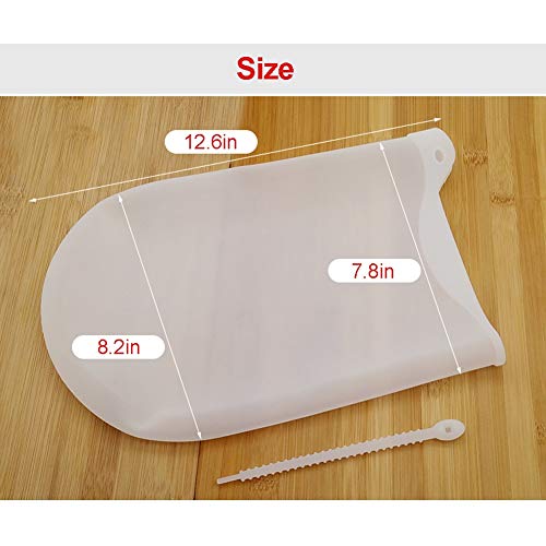 3pack Silicone Kneading Dough Bags Premium Silicone Sous Vide Bags Food Storage Preservation Bags Flour-mixing Bag for Bread, Pastry, Pizza & Tortilla - Thumbnail 5
