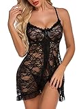 ADOME Sexy Lingerie For Women Lace Babydoll