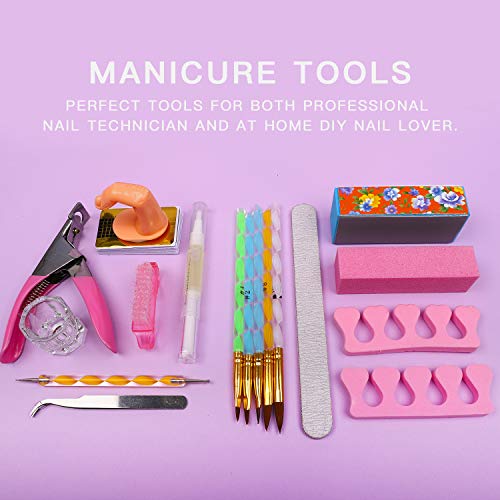 Acrylic Powder Nail kit with 78 Color Acrylic Nail Glitter Powder Mini-ball Velvet Stripeand and Acrylic Liquid Acrylic Nail Art Tools Kit Set - Thumbnail 3