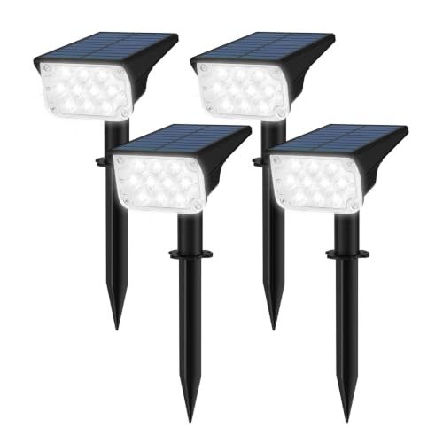 T-SUNUS Solar Spot Lights Outdoor 6000K White