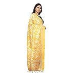 Yellow color silk Dupatta