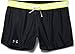 Under Armour Women's Play Up Shorts, Black/High-Vis Yellow, Medium