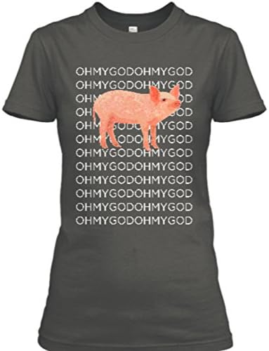 Just £10.99 Ladies Shane Dawson Oh My God Pig OMG Funny YouTube Star T-Shirt Suitable for Women Sizes S up to 2XL Available
