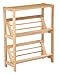 Winsome Mission Beech Wood 4-Tier Bookshelf with Slanted Shelf, Natural (82430)