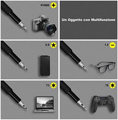 Set Cacciaviti Precisione 25 in 1 Kit Riparazione Occhiali, Orologi