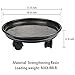 12″ Black Plant Caddy,2 Pack of Plant Pallet Caddy with Wheels, Round Flower Pot Mover, Indoor Rolling Planter Dolly on Wheels（2 Pack）thumb 3