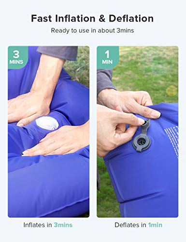 Sable Camping Sleeping Pad/Mat, Most Comfortable Camp Sleep Air