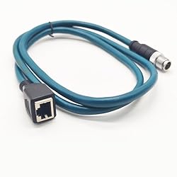 3.28ft M12 8 Pin to RJ45 Industrial Ethernet