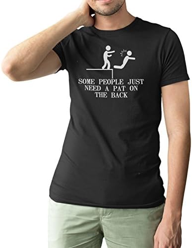 Just Need A Pat On The Back Black Comedy T-Shirt Sarcastic Comedy