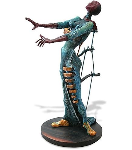 Salvador Dali Große Skulptur Zeigt Zwei Händeschütteln Bronze Figur Statue