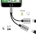 iPhone 7 Accessory Lightning to 3.5mm Headphone Jack Adapter, Connector to 3.5mm AUX Female Audio Jack Earphone Extender Jack Stereo for iPhone 7 / 7 Plus.Support iOS 10.3 or Later(Braid-Silvery)