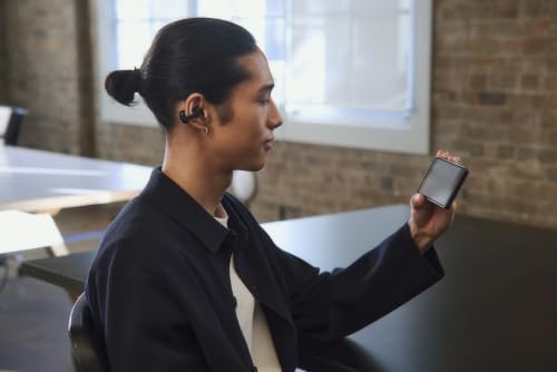 LinkBuds Clip, Earbuds Inalámbricos de Tipo Abierto, Cómodos Auriculares de Clip con 37 Horas de Batería, Llamadas Nítidas, Bluetooth Multipunto para el Trabajo y el Uso Diario, Negro