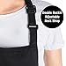 Xornis 2 Pack Adjustable Bib Aprons with 2 Pockets Apron for Women Men Kitchen Cooking Chef, Black