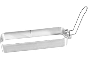 Rectangular Egg Mold Non-Stick Fried Egg Cooking Model with Silicone Handle for Breakfast Sandwich Omelette Crumpet 5.91x2.56