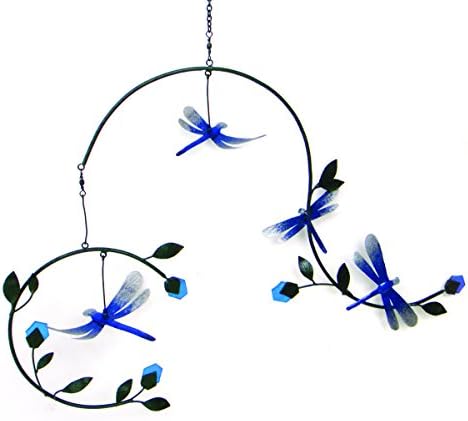 BLUE HANDWORKS G474 Decorative Lawn Mobile, Dragonflies
