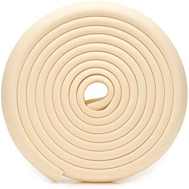 mambabydad Premium Childproofing Table Edge and Corner Protector Baby Bumper Strip[16ft],Protect Your Toddler From Furniture Sharp Corners (off-white)