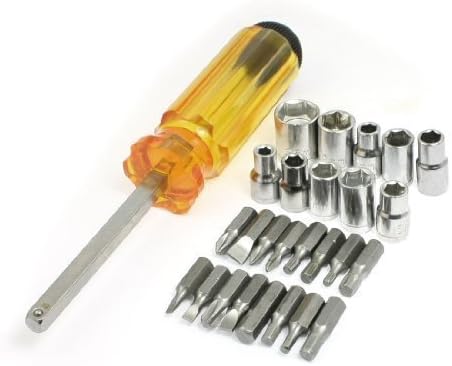 Heavy Duty 28 in 1 Multipurpose Steel Alloy 28 Pieces Screwdriver Set with Solid Plastic Slotted Case 28 in 1 Dismiss (28 in 1 Screw Driver)