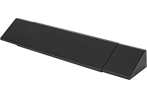 INNO STAGE 6 Inch Adjustable Fireplace Hood & Heat Deflector – 28 to 48 Inch Fireplaces Hood Heat Smoke Guard Shield Mantel Protects from Heat Damage (Black)