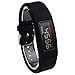 Moretek Wristband Bracelet Replacement Strap Band for Garmin Vivofit 2 with Clasps (Black)