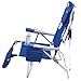 Rio Beach Face Opening Sunbed High Seat Beach Chair & Lounger, Blue