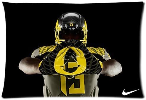 Oregon Ducks 20X30 Two Sides Custom Cotton &amp; Polyester Pillow Case Cover Cushion Cover Model: CHH-0285 (Build-to-Order)