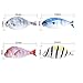 4pcs Creative Fish Shape Pencil case Cute Cloth Pencil Bag