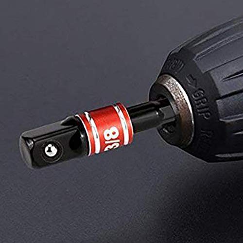 OSOF Extension Bar Hex Shank Socket Adapter Drill Bit, 3Pc Magnetic Screwdriver Bit Holder 2.5" 4" 6" + 3Pc Black 1/4 Hex Shank Screwdriver Bit Holder + 1/4 Hex 105 Degree Right Angle Drill Attachment