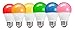 TCP 5W Equivalent Green LED A15 Regular Shaped Light Bulbs, Non-Dimmable (2 Pack)