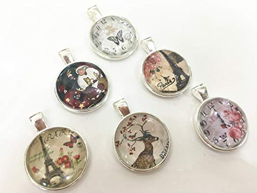 5 Transparent+cabochons+Cabochons+Non+calibrated+Necklaces
