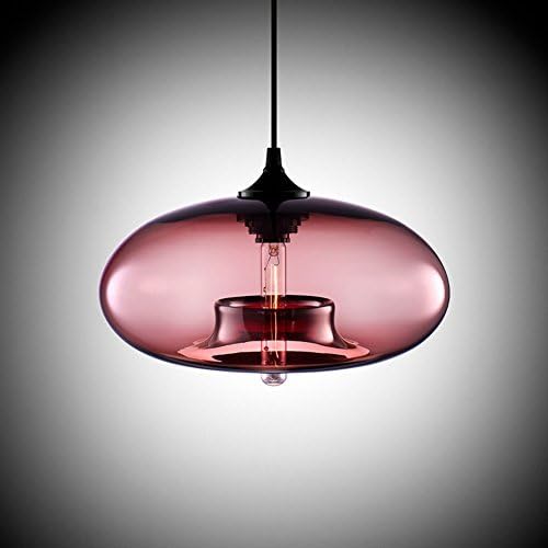 Cozyle Modern Design Pendant Hanging Light Glass Shades Red
