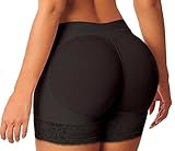 BeautyIn Women Butt Lifter Shorts Seamless Enhancer Underwear Control Panties, M(Waist 28-30'', Hip 31-35''), Black(fulfilled by Amazon)