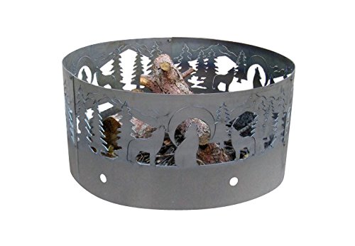 Heavy Duty Wolves Fire Ring 16