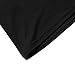 OThread & Co. Women's Short Sleeves T-Shirt Scoop Neck Plain Basic Spandex Tee (Small, Black)