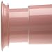 Carnation Home Fashions Adjustable 41-to-76-Inch Steel Shower Curtain Tension Rod, Tea Rose