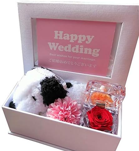 amazon co jp 結婚祝い 友人 友達 スヌーピー 入り 花 ミニバラ クリスタル風ケース付き 写真立て プリザーブドフラワー入りギフト フォトフレーム スヌーピーカラーはおまかせ ホーム キッチン