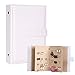 Csinos Earring Organizer, Portable Travel Jewelry Case Pu Leather Earring Holder with Book Design(White)