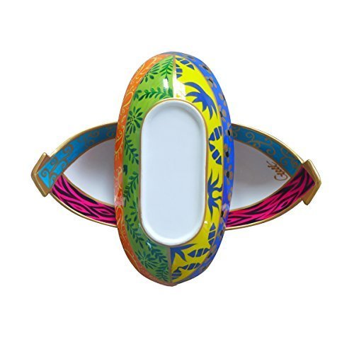 Caroline for CHH Design Hand Painted Boat Shaped Bowl, Happy' a sophisticated gift idea wrapped in a Gift Box ready to send