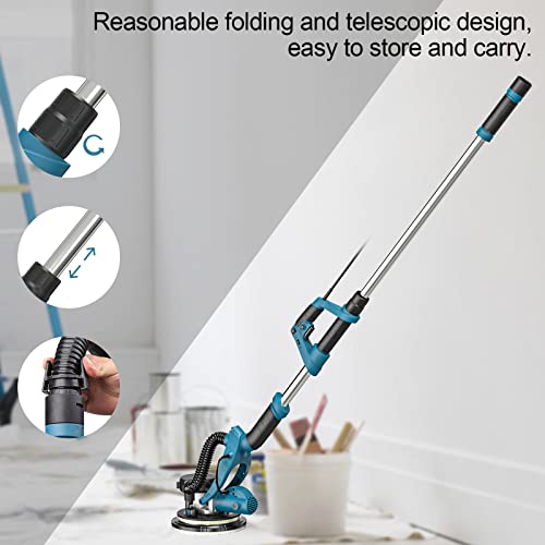 WESCO Drywall Sander 750W Electric Wall Sander with Dust Hose Auto