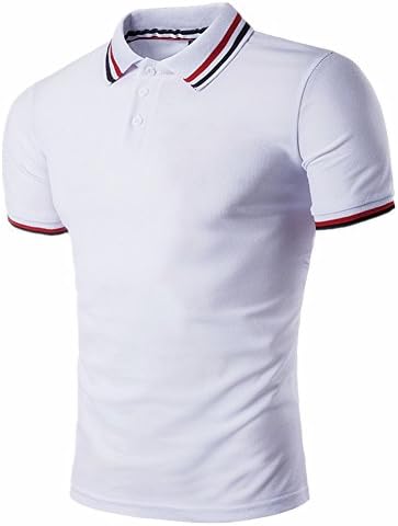 QWQHI Men's Short Sleeve Casual Polo Shirt