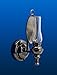 Black CLEAR WALL SCONCE OIL LAMP LED SUPER BRIGHT WITH ON/OFF SWITCH FOR DOLLHOUSE MINIATURE 1:12 SCALE